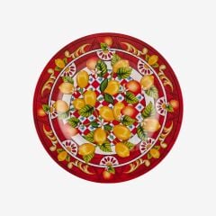 Chiara Alessi Portofino Kırmızı Melamin Kahvaltı Tabağı 21,5 Cm