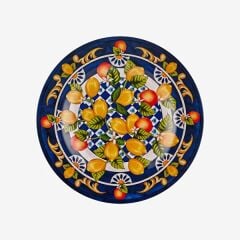 Chiara Alessi Portofino Mavi Melamin Kahvaltı Tabağı 21,5 Cm