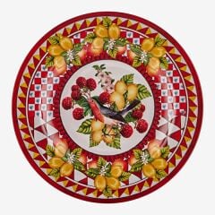 Chiara Alessi Portofino Kırmızı Melamin Yemek Tabağı 28 Cm