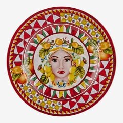 Chiara Alessi Portofino Kırmızı Melamin Yemek Tabağı 28 Cm