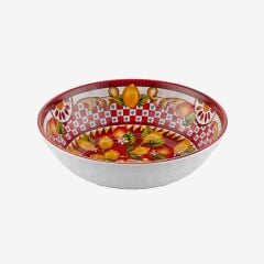 Chiara Alessi Portofino Kırmızı Melamin Çukur Tabak 20 Cm