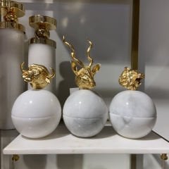 Hayvan Figürlü 3'lü Set (Tepsi ile)