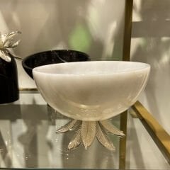 Lotus Mermer Kase 15x7 cm Gümüş